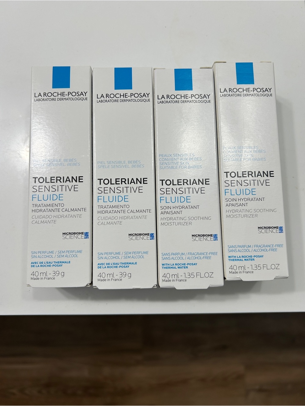 La Roche-Posay Toleriane Sensitive Fluide Hydrating Moisturizer — White & Blue